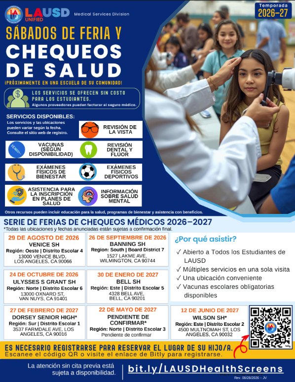 FECHAS DE LAS FERIAS